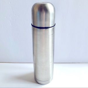 Vintage Stainless Steel Vacuum Flask Bottle Thermos Insulated 9 3/4” Tall